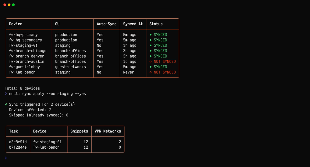 Configuration sync workflow
